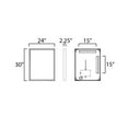 thumbnail image 3 of E42061-BBK ET2 Lighting Bevel - 40W 1 LED Mirror-30 Inches Tall and 24 Inches Wide-Brushed Black Finish, 3 of 5