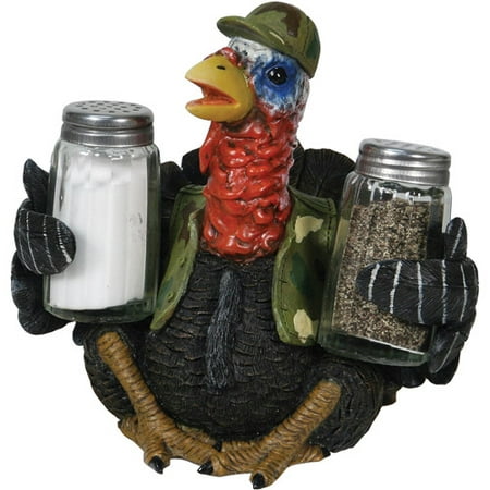 Rivers Edge Products Turkey Glass Salt and Pepper Shaker Set