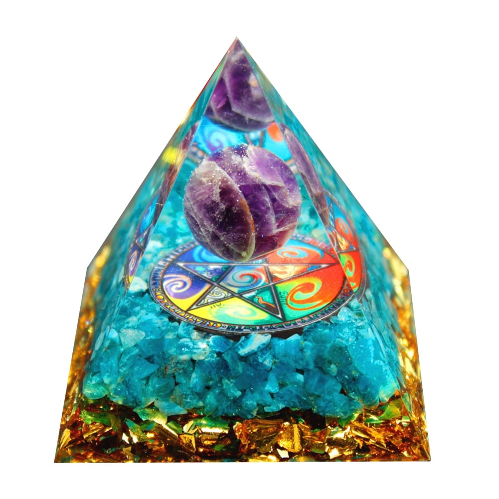 Pyramid Healing Crystal Set Spirituality Chakra Wicca Natural Stone of 20