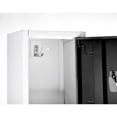 thumbnail image 3 of AdirOffice 72" Steel Large Metal Storage Cabinet Locker with 3 Doors Black, 3 of 7