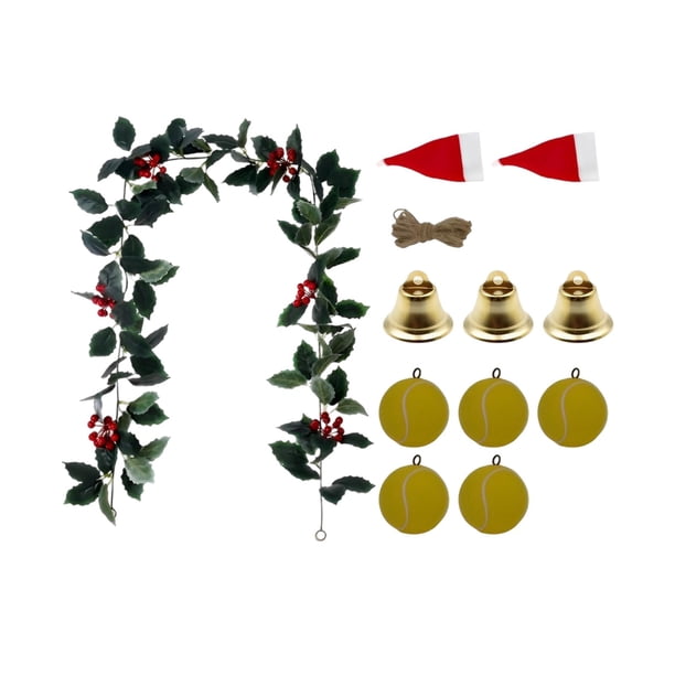 Guirnalda navideña 2024 Guirnalda de vegetación artificial Adorno decorativo Navidad Estilo C