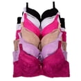 thumbnail image 1 of Iheyi 6 Pieces Plain Quality Padded Everyday Regular Bra B/C (40B), 1 of 4