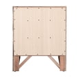 thumbnail image 5 of Maklaine Contemporary Engineered Wood 3 Drawer Nightstand in Cherry, 5 of 7
