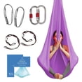 thumbnail image 1 of Hamaca y Columpio de Tela Aérea para Yoga en Casa, Ejercicios de Inversión, Kit Inicial para Todos los Niveles - Duradero con Correas de Extensión, Mosquetones y Guía de Posturas, 1 of 7