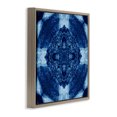 thumbnail image 3 of Stupell Industries Eclectic Blue & White Geometric Brown Floating Frame Canvas Art, 18 x 18, by El Perkin, 3 of 8