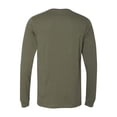 thumbnail image 3 of Bella + Canvas - Womens Long Sleeve Top - Green Unisex Cotton Basic Wear - Comfortable Daily Long Sleeve T Shirt for Men, 3 of 5