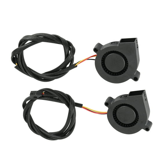 unbranded  2 Pcs Hydraulic Sleeve Front Fan Super Silent Cooling Amp Filament Dryer Black