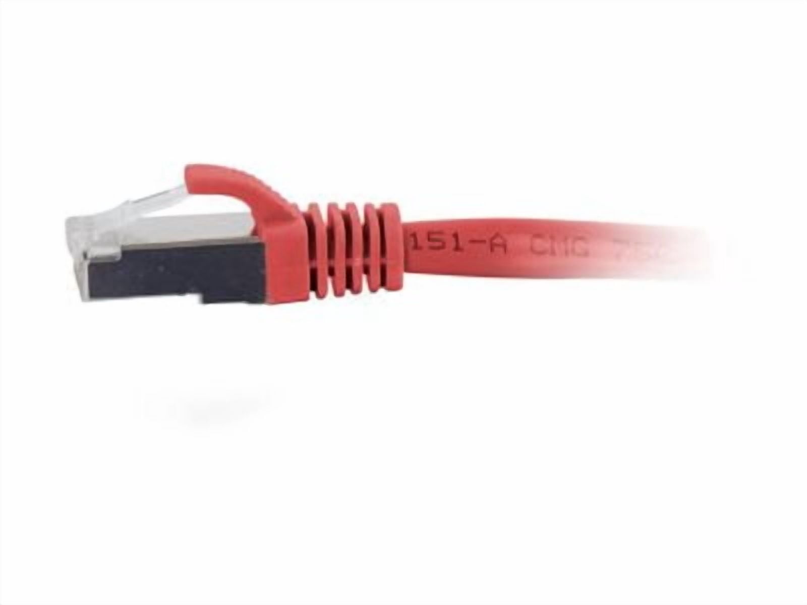 C2G 7ft (2.1m) Cat6a Snagless Shielded (STP) Ethernet Network Patch Cable, Red, RJ45, M/M
