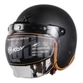 thumbnail image 1 of Casco Abierto Para Moto Kov Classic Negro Con Mica Burbuja Talla XXL KOV Classic, 1 of 3