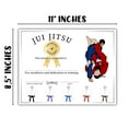 thumbnail image 4 of Jiu Jitsu Award Certificate of Excellence 30pk 8.5x11 Class Black Belt Ceremony Professor Coach Medals Competition Placement Display Martial Arts Karate, 4 of 5