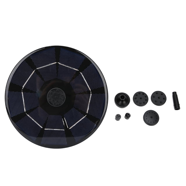 Bomba de fuente de agua Ticfox 4.5V 3.0W para baño de pájaros energía solar flotante