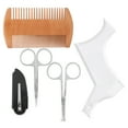 thumbnail image 4 of Beard Shaping Tool, Beard Shaping Folding Comb Beard Styling Tool Set Beard Shaping Template Comb Scissors  For Home For Salon, 4 of 8