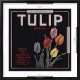 thumbnail image 5 of Art.com Tulip Brand - Porterville, California - Citrus Crate Label Art Print by Lantern Press, Black Frame Wall Art, 21" x 21", 5 of 5