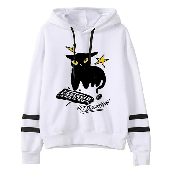 Caseoh Kittyuh Merch Hoodies Unisex Pocketless Sweatshirts Fashion Long Sleeve Casual Wear