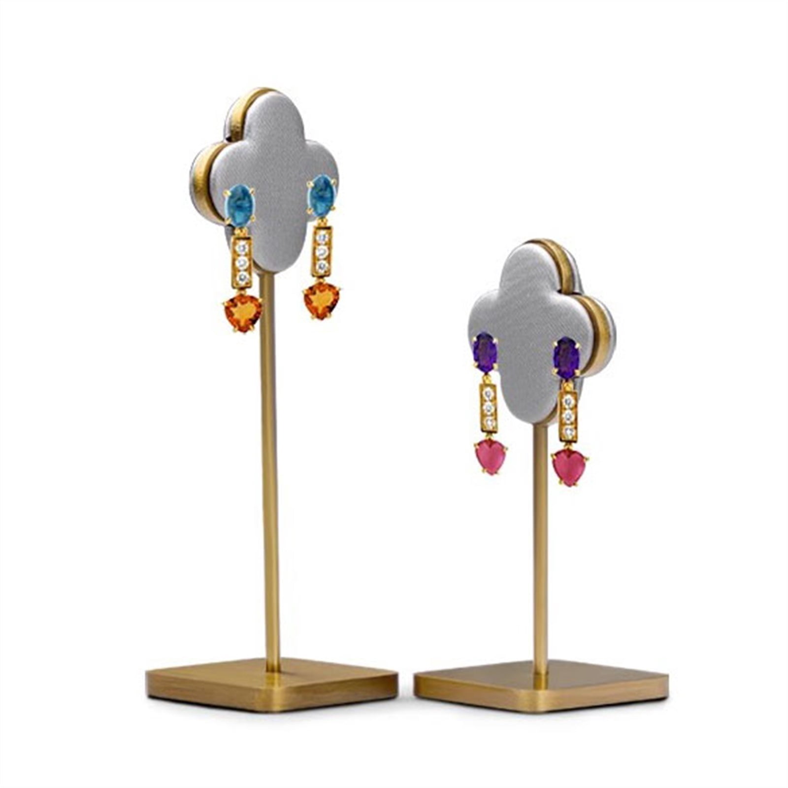 2Pcs Hanging Earring Holder for Selling - Earring Display Stand for Home Bedroom Hoop Earring Jewelry Organizer Storage Rack for Show