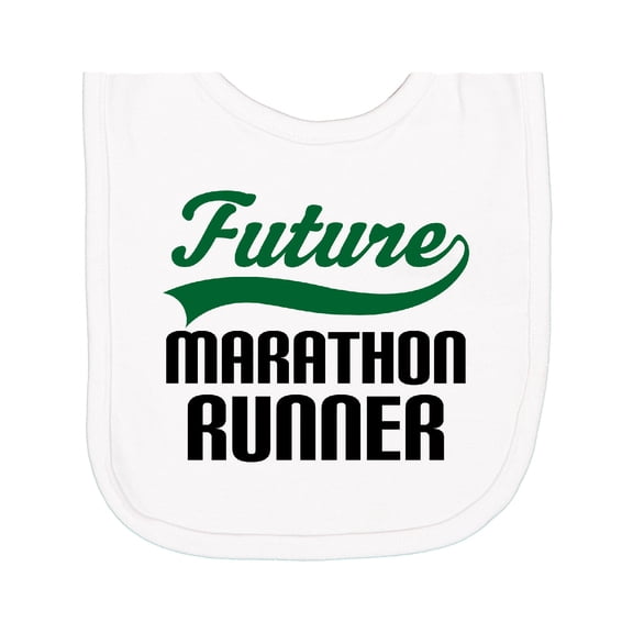 Inktastic Marathon Runner Childs Newborn Bib