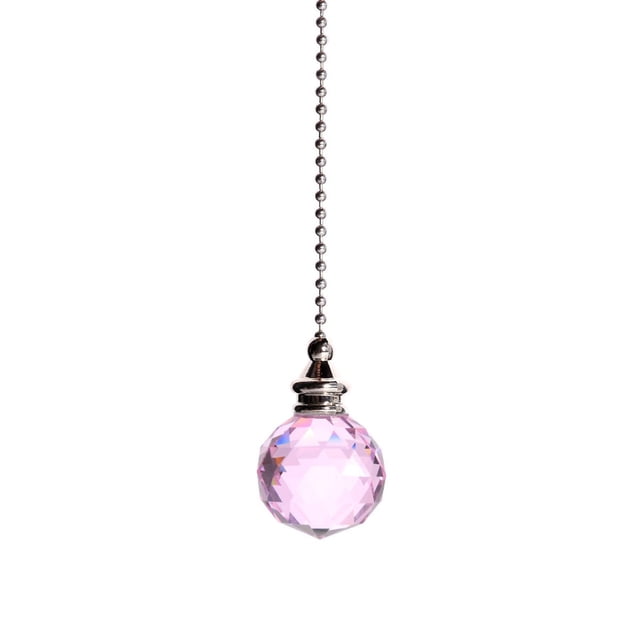 Under 10 Crystal Decoration Crystal Ball Dazzling Crystal Ceiling Fan Pull Chain Pull Chain Extension with Connector for Ceiling Light Fan