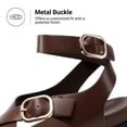 thumbnail image 4 of DREAM PAIRS Women's Adjustable Ankle Strap Sandals with Contoured Footbed, Comfortable Flat Summer Casual Shoes with Anti-Slip Sole, 4 of 6