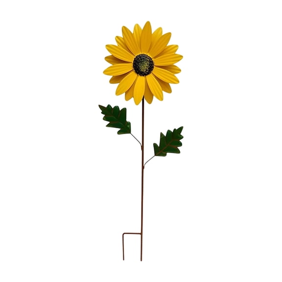 Garden Decor for Outside 27 inch Sunflower Garden Stakes Spring Decor Metal Flower Yard Art for Outdoor Lawn Ornaments Garden Pathways and Patio Decoration