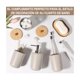 thumbnail image 4 of Juego De Baño 5 Piezas Dispensador Accesorios Plásticos Crema, 4 of 5