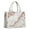 White Marble Rose, variant on Large Capacity Tote Bag,White Marble Rose Gold Line Pattern Handbag Fashion Luxury Tote Bag,15.7"x13"x 5.1" Inches,Laptop Compatible