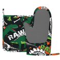 thumbnail image 3 of Disketp Dinosaur Skeleton Oven Mitts And Potholders Bbq Gloves-Oven Mitts And Pot Holders With Recycled Infill Silicone Non-Slip Cooking Gloves For Cooking Baking Grilling, 3 of 9