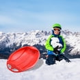 thumbnail image 3 of Plastic Snow Sleds with 2 Handles 4 Color Choose Blue Green Rose-Red Red Suitable For Sand Skiing Grass Skiing, 3 of 7