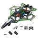thumbnail image 5 of Avión RC con giro de 360 degree, listo para volar, avión de control remoto, avión de combate, juguete volador Batería verde 2, 5 of 9