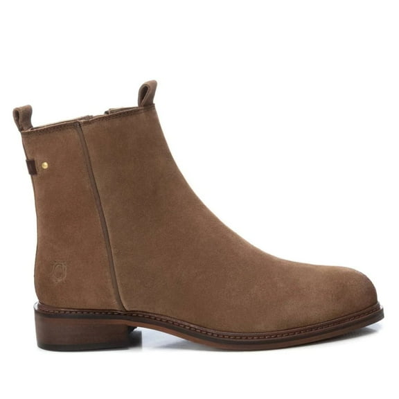 Women's Suede Booties Carmela Collection By XTI 160930 Taupe