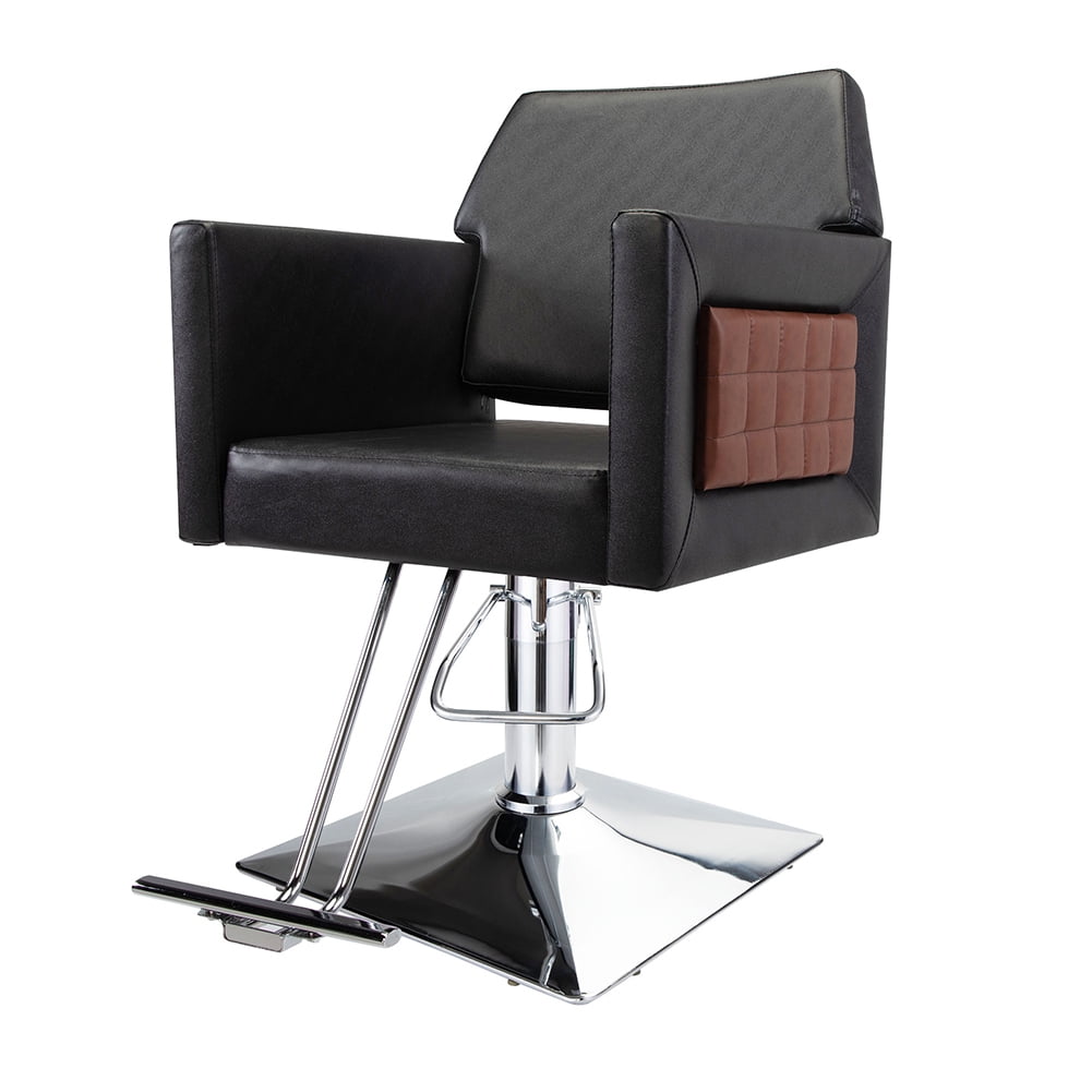 Kepooman Artist Square Barber Chair, Salon Chair with Armrestfor Hair Stylist Tattoo Chair Shampoo Salon Equipment, Black Kepooman Artist Square Barber Chair, Salon Chair with Armrestfor Hair Stylist Tattoo Chair Shampoo Salon Equipment, Black