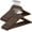 Walnut Brown, variant on Wooden Hangers, Pack of 30, Coat Hangers, Pants Bar, 360° Swivel Hooks, Solid Birch Wood, Space Saving, for Jackets, Shirts, Coats, Natural Beige UCRW030K01