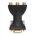 thumbnail image 2 of 4X 3 RGB Female to HD 15-Pin VGA Style Component Video Jack Adapter Conventer, 2 of 5