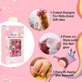 thumbnail image 3 of 120 Unids / set Lindas Puntas de Uñas Autoadhesivas Presione en Uñas Postizas para Niños DIY Nail DOUBORQ Punta de uñas, 3 of 7