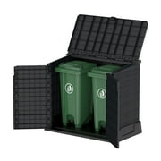 Duramax CedarGrain StoreAway 850 Liter Outdoor Deck Storage Shed, Gray