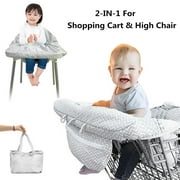 GENERIC Stoneway Portable Shopping Cart Cover, 2 in 1 Baby Grocery Cart Seat Cover and High Chair Cover Protector for Kids and Toddlers, Machine Washable, Great Gifts for Infant