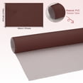 thumbnail image 2 of Hojas de cuero sintético de 63x39.4 pulgadas, hojas de tela de cuero sintético, tela de vinilo sintética suave e impermeable para reemplazo de tapicería de automóviles, marrón oscuro y rojo, 2 of 6