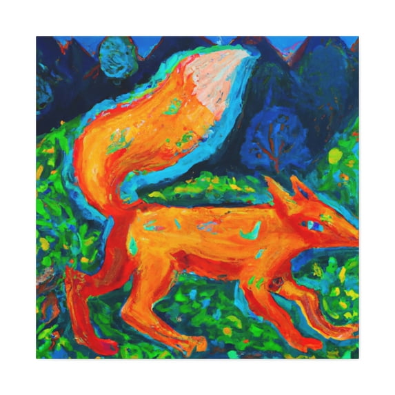 Fox on the Hunt - Canvas