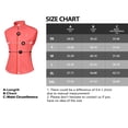 thumbnail image 5 of Women Full Zip Stand Collar Windproof Athletic Vest Sleeveless Running Golf Jacket with Storage Pocket Orange Red L, 5 of 5