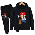 thumbnail image 3 of Nuevo juego Super Marios Sudadera con capucha Conjunto de ropa deportiva con capucha para niños Niñas Ropa Bebé Niños Pokemon - Ropa 2 5 6 7 8 9 10 11 12 13 12 Y, 3 of 5