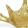 thumbnail image 4 of 10" Textured Gold Antler Metal Handmade Tray, 4 of 10