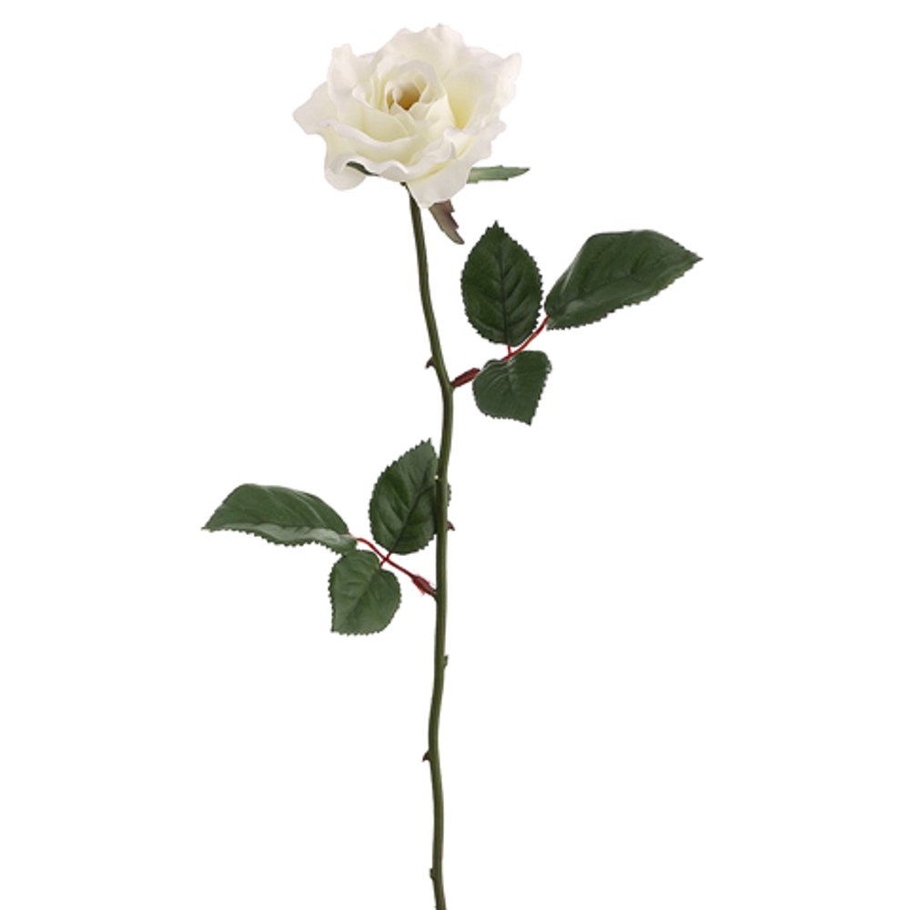 Club Pack of 24 Artificial Single Cream Rose Silk Flower Sprays 23