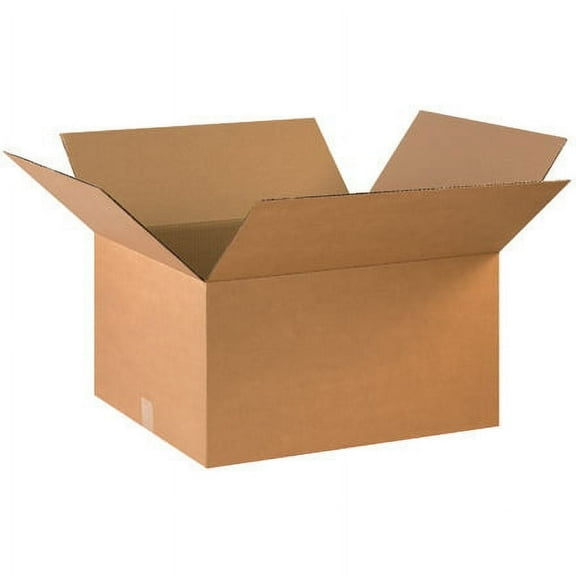 SSBM 22" x 18" x 12" ECT-32 Kraft Corrugated Shipping Boxes 15/Case