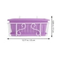 thumbnail image 2 of Planter Hanging Window Deck Balcony Flower Potwindowsill Rack Box Herb Basket Fence Rail Pots Railing Boxes Holder, 2 of 7