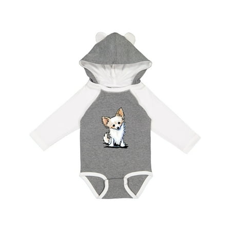 

Inktastic Long Haired Chihuahua Gift Baby Boy or Baby Girl Long Sleeve Bodysuit