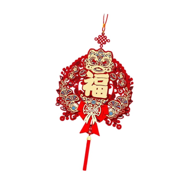Adorno colgante para puerta de Año Nuevo chino 2026, adorno decorativo tradicional de la suerte. Estilo I