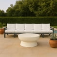 thumbnail image 2 of Meridian Furniture Nizuc White Outdoor Patio Modular Sofa, 2 of 9