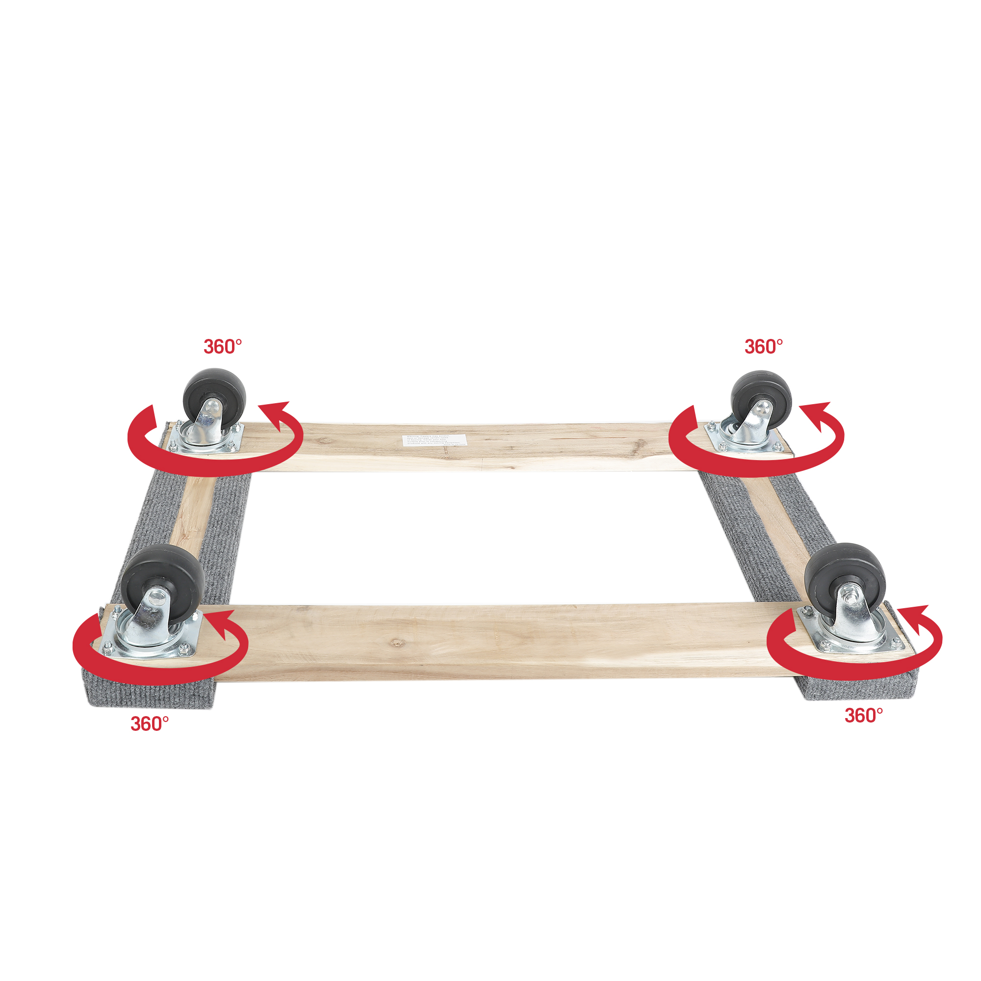 Hyper Tough 30” Wooden Moving Dolly, 660-lb Capacity, Dollies - image 5 of 9