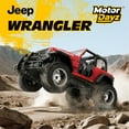 thumbnail image 3 of Motor Dayz Camion Jeep Wrangler télécommandé à l'échelle 1:10 , Rouge, 3 of 7