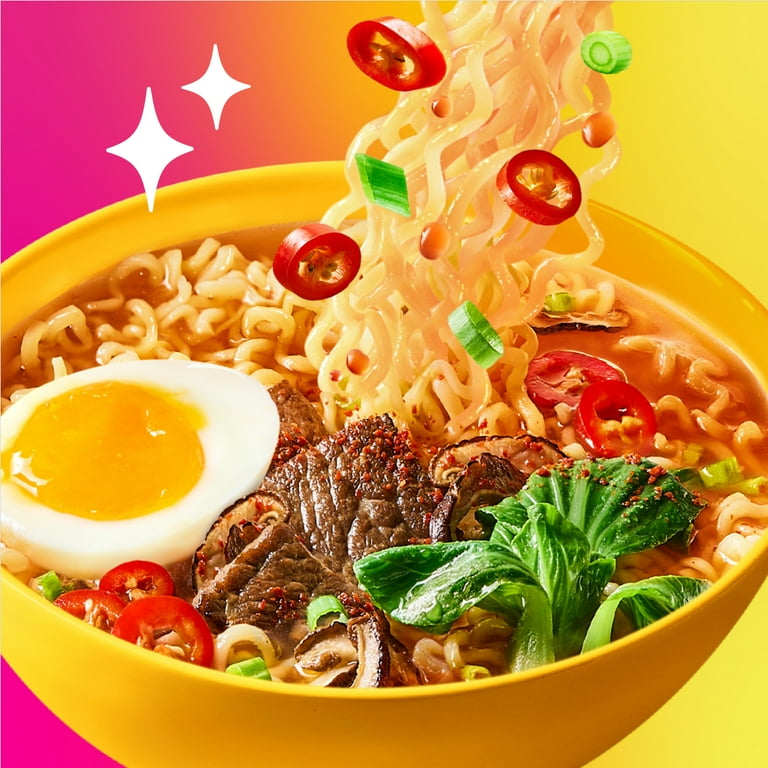 OTOKI Jin Ramen Spicy Noodle Soup, Beef Bone Broth, 4.23oz x 18