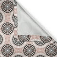 thumbnail image 5 of Ambesonne Peach Grommet Curtain, Abstract Soft Circles, 50" x 84", Coral Black White, 5 of 6